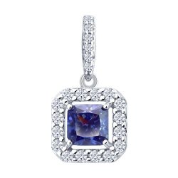 Подвеска из серебра с фианитами (Арт.94033319)