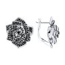 Серьги из серебра с фианитами (Арт.94-120-02050-1)