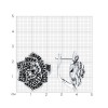 Серьги из серебра с фианитами «Ночная Роза» SOKOLOV (арт.94-120-02050-1)