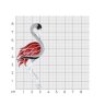 Брошь из серебра с фианитами и эмалью (Арт.94049008)
