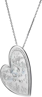 Кулон с бриллиантами и жемчугом «Passion Heart» из белого золота Korloff (арт.K1MCLWG/2832O)