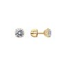 Серьги из золочёного серебра с фианитами (Арт.93022260)