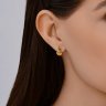 Серьги из золота с фианитами и эмалью (Арт.51-120-02813-1)