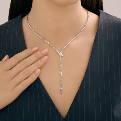 Колье из серебра с фианитом «Ледяная линия» SOKOLOV (арт.9407)