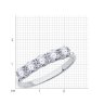 Кольцо из серебра с фианитами (Арт.94-110-01641-1)