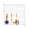 Серьги из золота с бриллиантами и сапфирами (Арт.51-220-01772-1)