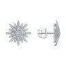 Серьги из белого золота с бриллиантами (Арт.1022268-3)