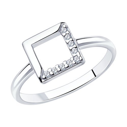 Кольцо из серебра с фианитами (Арт.94012741)