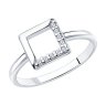 Кольцо из серебра с фианитами (Арт.94012741)