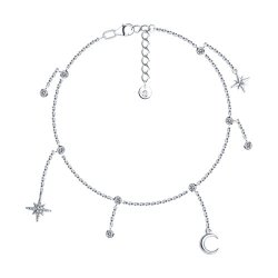 Браслет из серебра с фианитами (Арт.94051254)