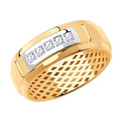 Кольцо из золота с фианитами (Арт.018616)