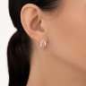 Серьги золотые пробы 585 с кварцем (Арт.72-00460)