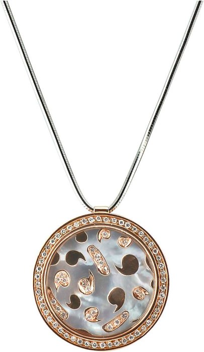 Кулон из золота с бриллиантом и жемчугом (Арт.kocl21pg)