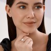 Кольцо из белого золота с выращенным бриллиантом «Сияние чувств» Соколов (арт.9010250-5)