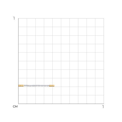 Браслет из золота с фианитами (Арт.050795)