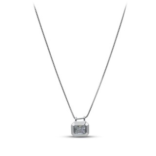 Ожерелье серебряное с кубическим цирконием «Крылья сияния» Myjewels (арт.0522)
