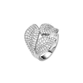 Кольцо с фианитами «Flower Fresh» из серебра 925, Fresh Jewelry (арт.CZ-R03485-X-W-X-X-W)