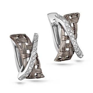 Серьги золотые с бриллиантами «Городской Вальс» Kabarovsky (арт.12-11040-1000)