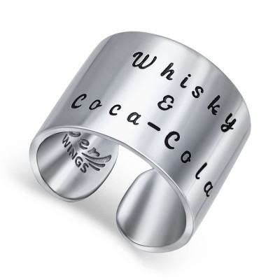 Кольцо серебряное с эмалью «Silver Wings &amp; Whisky» Silver Wings (арт.21wcc-m-198_jemal)