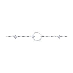 Браслет из серебра с фианитами (Арт.94050974)