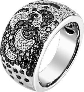 Кольцо белое золото с бриллиантами «Multi Diamonds Nuit» Diamanti (арт.7VL052GBN)