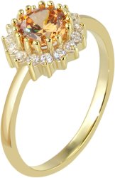 Кольцо из серебра с куб. цирконием (Арт.fer-1-20-g)