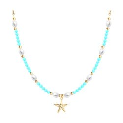 Колье из золочёного серебра с полудрагоценными вставками (Арт.93-370-00028-1) Колье из золочёного серебра с полудрагоценными вставками (Арт.93-370-00028-1)