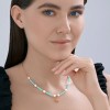 Колье из золочёного серебра с бирюзой и жемчугом «Морская Звезда» SOKOLOV (арт.9328)