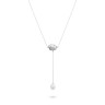 Ожерелье с жемчугом и куб. цирконием «Affetto Linea» Fresh Jewelry (арт.RB-N336-2-X-W-PN-X-W)