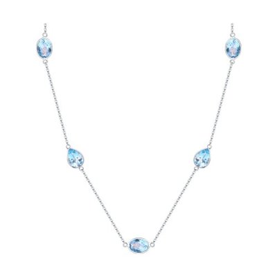 Колье золотое пробы 585 с топазом (Арт.770284)