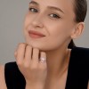 Кольцо серебряное с фианитами и эмалью «Розовый Китти Чарм» SOKOLOV (арт.94-110-00097-1)