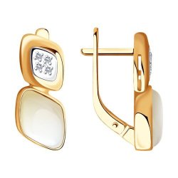 Серьги из золота с бриллиантами (Арт.1021436)