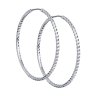 Серьги конго из серебра с алмазной гранью (Арт.94140016)