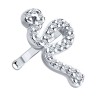 Серьга из серебра с фианитами «Игра Света» Соколов (арт.94170235)
