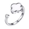 Кольцо с керамикой и фианитом «Lucky Clover» Fresh Jewelry (арт.01830)
