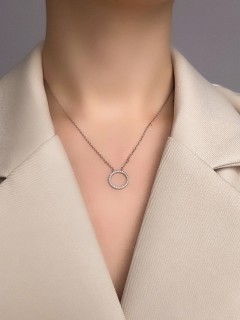 Ожерелье серебряное с кубическим цирконием «Крылья света» Myjewels (арт.0520)