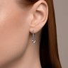Серьги из серебра с топазами и фианитами (Арт.92022945)