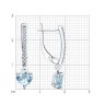 Серьги из серебра с топазами и фианитами (Арт.92022945)