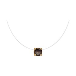 Колье из золочёного серебра с раухтопазом (Арт.92070056)