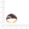 Кольцо из золота с бриллиантом и рубином (Арт.r25309_ru_yg)