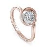 Кольцо золотое с бриллиантом «Вихрь сияния» Kabarovsky (арт.11013011000)