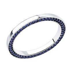 Кольцо из серебра с фианитами (Арт.94-110-02030-1)