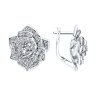 Серьги из серебра с фианитами (Арт.94-120-02050-2)