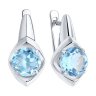 Серьги из серебра с топазами (Арт.94-320-00783-1)