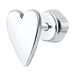 Серьга одиночная из серебра (Арт.94170250)