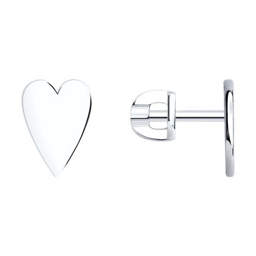 Серьга одиночная из серебра (Арт.94170250)