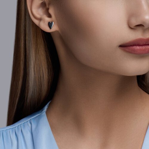 Серьга одиночная из серебра (Арт.94170250)