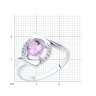 Кольцо из серебра с аметистом и фианитами (Арт.94-310-00379-3)