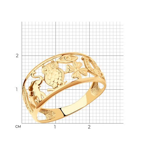 Кольцо из золота (Арт.017098)