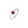 Кольцо белое золото с рубином «Garden Heart» Estet (арт.01К5215533-3)